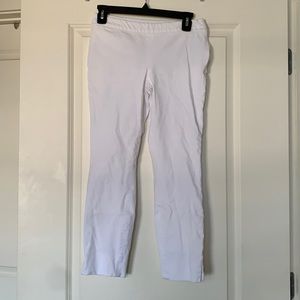 white cropped pants